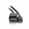 C2G 80543 cable interface/gender adapter USB-C DisplayPort Black