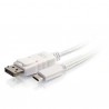 C2G 80565 cable interface/gender adapter USB-C DisplayPort White