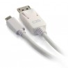 C2G 80565 cable interface/gender adapter USB-C DisplayPort White