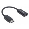 Manhattan 151634 cable interface/gender adapter DisplayPort HDMI Black
