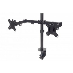 Manhattan 461528 flat panel desk mount 81.3 cm (32") Clamp Black