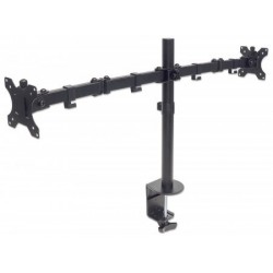Manhattan 461528 flat panel desk mount 81.3 cm (32") Clamp Black