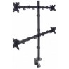 Manhattan 461566 flat panel desk mount 81.3 cm (32") Clamp Black