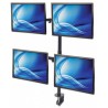 Manhattan 461566 flat panel desk mount 81.3 cm (32") Clamp Black