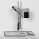 Tripp Lite Single-Display Sit-Stand Wall-Mount Workstation with Thin-Client Mount