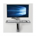 Tripp Lite Single-Display Sit-Stand Wall-Mount Workstation with Thin-Client Mount