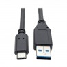 Tripp Lite USB 3.1 Gen 1 (5 Gbps) Cable, USB Type-C (USB-C) to USB Type-A M/M, 1.83 m
