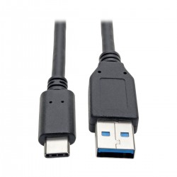 Tripp Lite USB 3.1 Gen 1 (5 Gbps) Cable, USB Type-C (USB-C) to USB Type-A M/M, 1.83 m