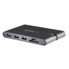 StarTech.com USB-C Multiport Adapter with HDMI and VGA - 3x USB 3.0 - SD - PD 3.0 - Wraparound Cable