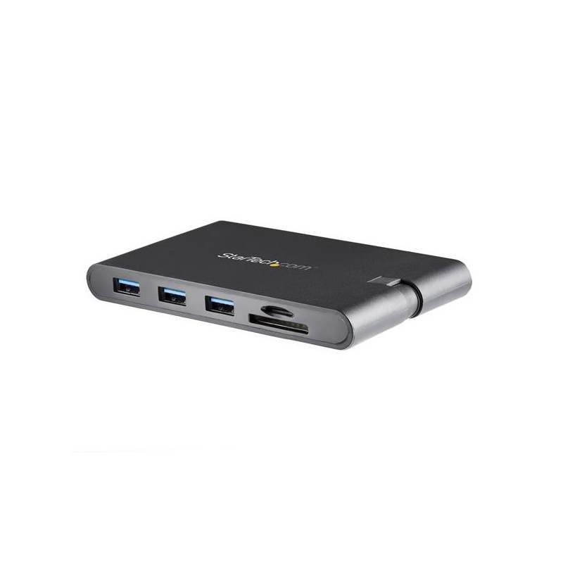 StarTech.com USB-C Multiport Adapter with HDMI and VGA - 3x USB 3.0 - SD - PD 3.0 - Wraparound Cable