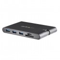 StarTech.com USB-C Multiport Adapter with HDMI and VGA - 3x USB 3.0 - SD - PD 3.0 - Wraparound Cable