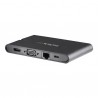 StarTech.com USB-C Multiport Adapter with HDMI and VGA - 3x USB 3.0 - SD - PD 3.0 - Wraparound Cable