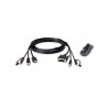 Aten 2L-7D02DHX2 Black 1.8m KVM cable