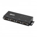 Tripp Lite RS-422/RS-485 USB to Serial FTDI Adapter with COM Retention (USB-B to DB9 F/M), 4 Ports