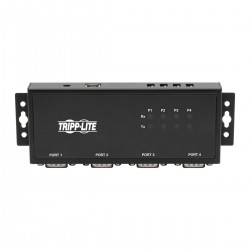 Tripp Lite RS-422/RS-485 USB to Serial FTDI Adapter with COM Retention (USB-B to DB9 F/M), 4 Ports