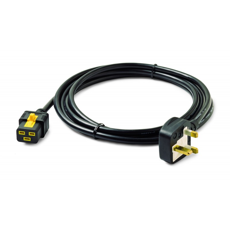 APC AP8756 Power Cord, Locking C19 to BS1363A (UK), 3.0m