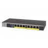 Netgear GS108LP Unmanaged Gigabit Ethernet (10/100/1000) Black, Grey 1U Power over Ethernet (PoE)