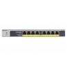 Netgear GS108LP Unmanaged Gigabit Ethernet (10/100/1000) Black, Grey 1U Power over Ethernet (PoE)
