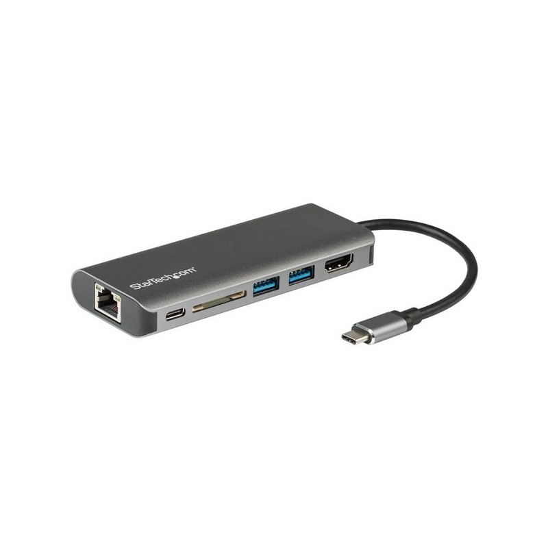 StarTech.com USB-C Multiport Adapter with HDMI - SD Reader - 2xA 1xC - PD 3.0