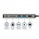 StarTech.com USB-C Multiport Adapter with HDMI - SD Reader - 2xA 1xC - PD 3.0