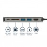 StarTech.com USB-C Multiport Adapter with HDMI - SD Reader - 2xA 1xC - PD 3.0