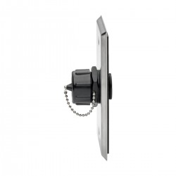 Tripp Lite RJ45 Bulkhead Coupler for Cat5/Cat6, Female to Female, Shielded, Industrial, Dust Cap - IP67