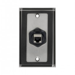 Tripp Lite RJ45 Bulkhead Coupler for Cat5/Cat6, Female to Female, Shielded, Industrial, Dust Cap - IP67
