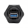 Tripp Lite USB 3.0 Coupler, SuperSpeed, 3.0/3.1, Industrial - USB-A F/F, Shielded, IP67, Dust Cap
