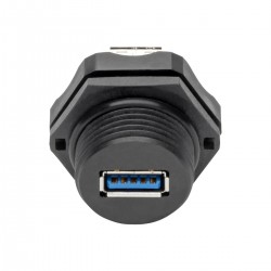 Tripp Lite USB 3.0 Coupler, SuperSpeed, 3.0/3.1, Industrial - USB-A F/F, Shielded, IP67, Dust Cap