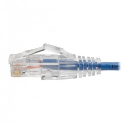 Tripp Lite Cat6 UTP Patch Cable (RJ45) - M/M, Gigabit, Snagless, Molded, Slim, Blue, 2.13 m