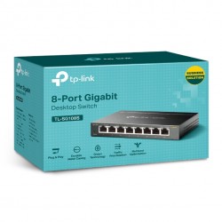 TP-LINK TL-SG108S network switch Unmanaged L2 Gigabit Ethernet (10/100/1000) Black