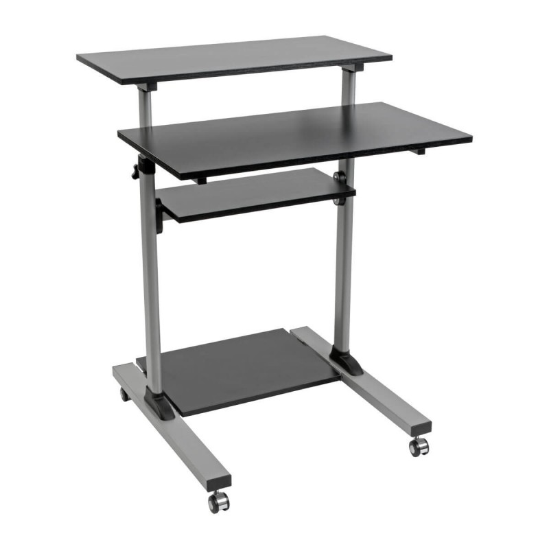 Tripp Lite Rolling Standing Desk/Workstation on Wheels, Height Adjustable, Mobile