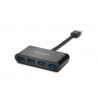 Kensington UH4000 interface hub USB 3.0 (3.1 Gen 1) Type-A 5000 Mbit/s Black