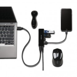 Kensington k39122eu interface hub USB 3.0 (3.1 Gen 1) Micro-B 5000 Mbit/s Black