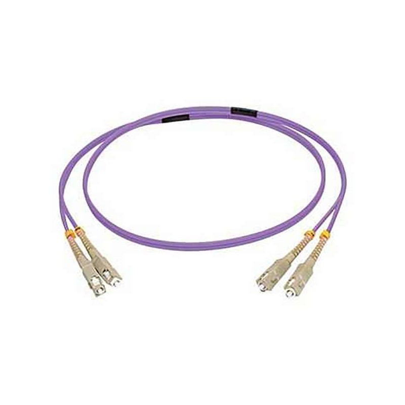 C2G 1M SC/SC OM4 LSZH FIBRE PATCH - VIOLET