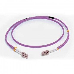 C2G 1M LC/LC OM4 LSZH FIBRE PATCH - VIOLET fiber optic cable