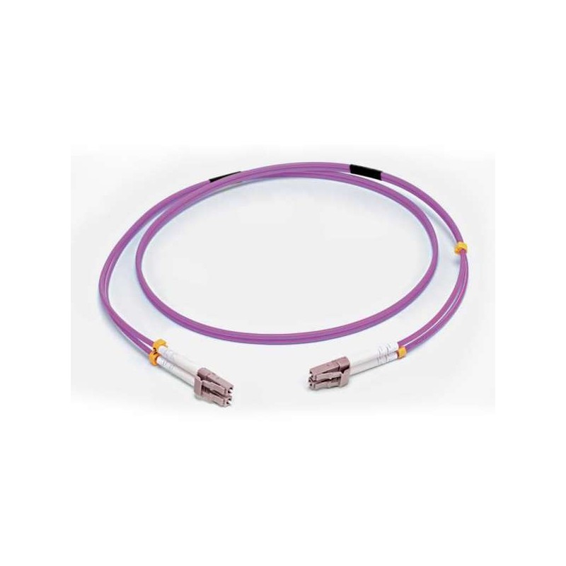 C2G 15M LC/LC OM4 LSZH FIBRE PATCH - VIOLET