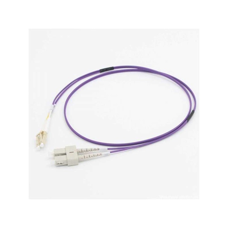 C2G 50M LC/SC OM4 LSZH FIBRE PATCH - VIOLET