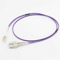 C2G 20M LC/SC OM4 LSZH FIBRE PATCH - VIOLET fiber optic cable