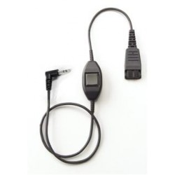 Jabra QD Cord w. PTT 2.5mm jack Black