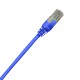 Blue Cat5e patch lead with latch protection