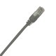 Grey Cat5e patch lead with latch protection;