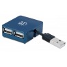 Manhattan 160605 interface hub 480 Mbit/s Black