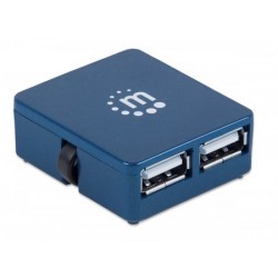 Manhattan 160605 interface hub 480 Mbit/s Black