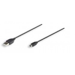 Manhattan 333375 USB cable 1.8 m USB A Mini-USB B Male Black