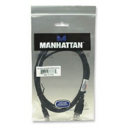 Manhattan 333375 USB cable 1.8 m USB A Mini-USB B Male Black