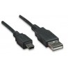Manhattan 333375 USB cable 1.8 m USB A Mini-USB B Male Black