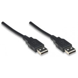 Manhattan 306089 USB cable 1.8 m USB A Male Black
