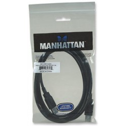 Manhattan 306089 USB cable 1.8 m USB A Male Black