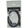 Manhattan 306089 USB cable 1.8 m USB A Male Black